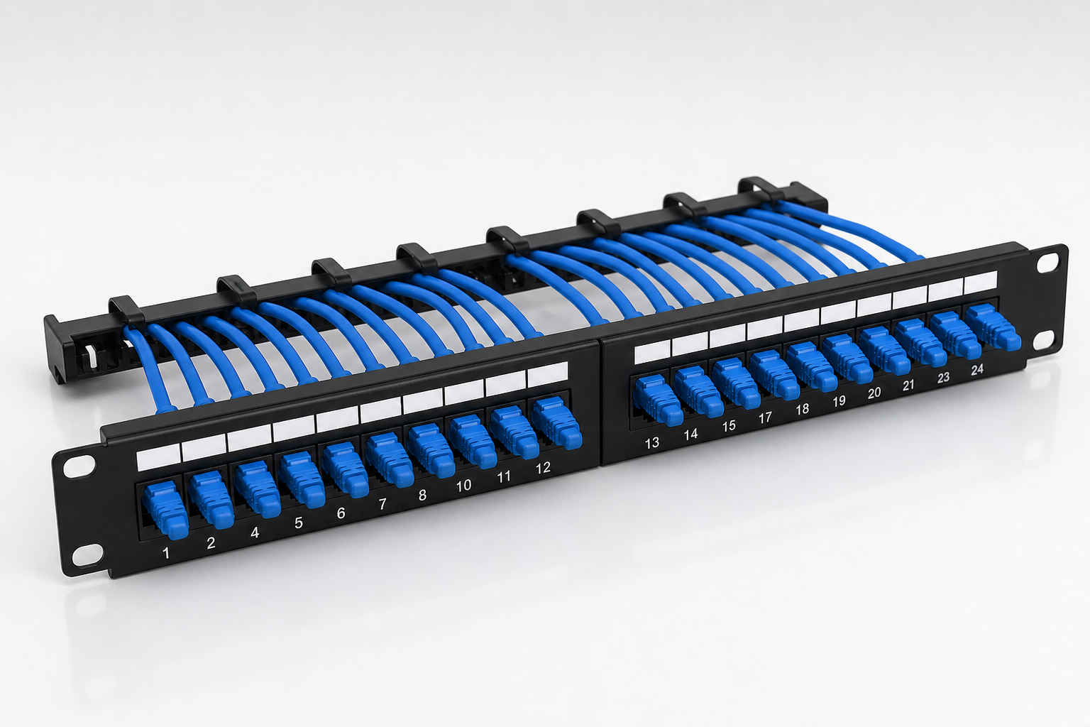 Cat6 patch panel sonlandırma