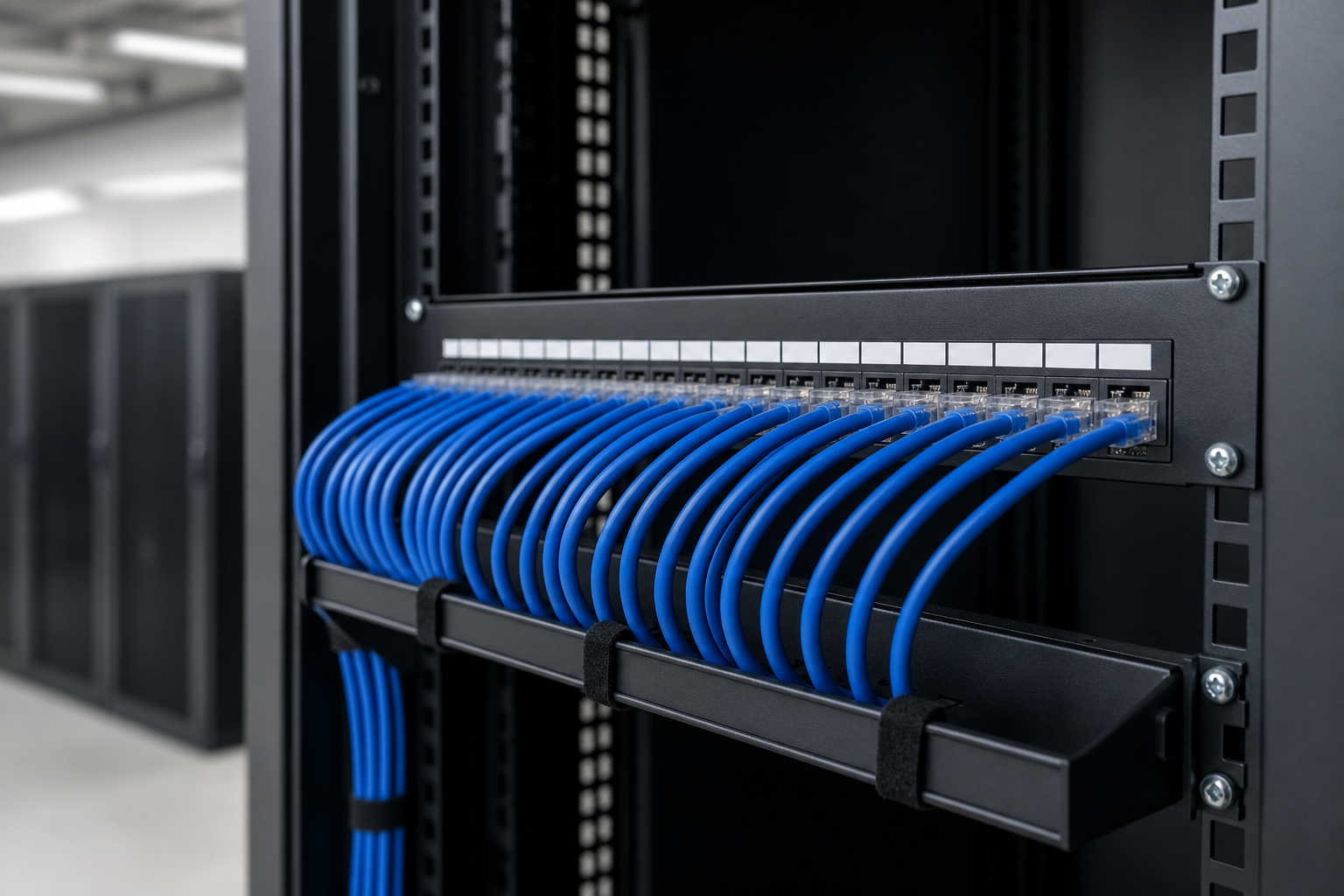 Patch panel ve rack kabinet